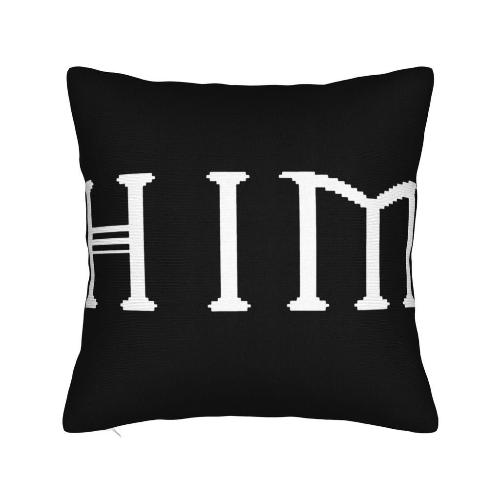 Чехол на подушку с принтом музыкальной группы Him Ретро Модный чехол на подушку для гостиной дивана Квадратные чехлы на подушки Подарок на день рождения