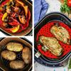 Silicone Air Fryer Liner Non-Stick Steamer Pad Air Fryer Accessory Kitchen Baking Liner Cooking Utensils Air Fryer Baking Paper
