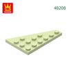 Нетоксичный 49 шт./лот 48208 4x6 Клин Левая пластина Строительные блоки Moc Классические аксессуары Совместимые с Кирпичными игрушками Подарочная коробка для детей