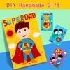 Детский комплект материалов ручной работы «сделай сам», дети играют в искусство, ремесла, детский сад, подарок на день отца, подарок на день рождения, поздравительная открытка, детская развивающая игрушка