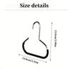 Hat Organizer Rack with 10 Metal Hooks - Stainless Steel Multi-Functional Holder for Hats Ties Scarves Belts Suspenders Anti-Slip Closet Accessory
