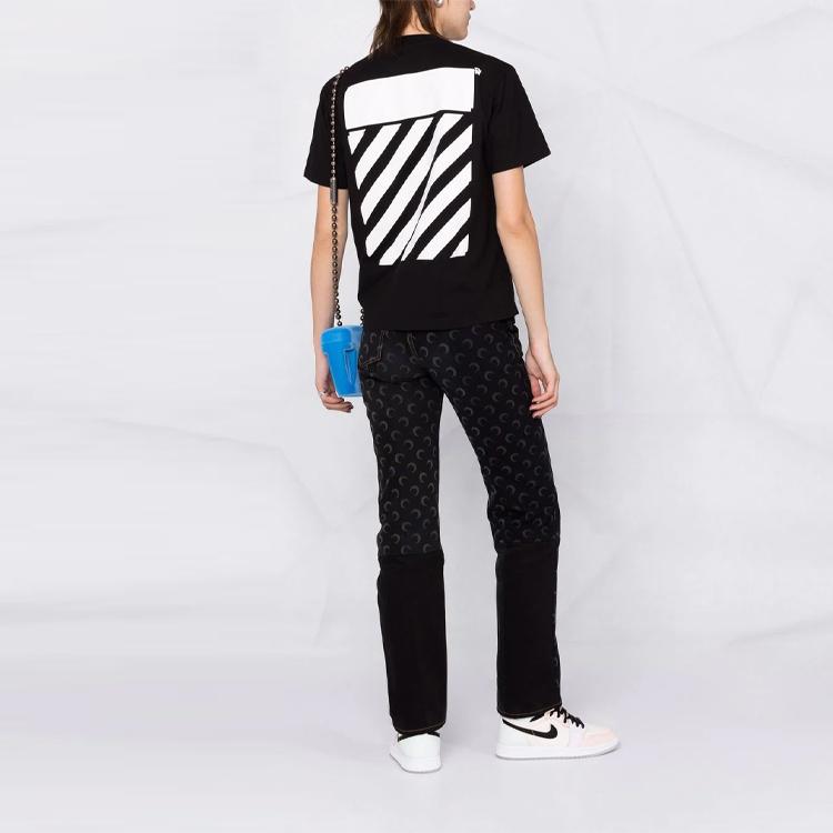 OFF WHITE FW21 T Shirt Women's Black OWAA049C99JER0011001