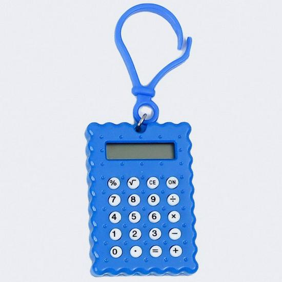 Милый портативный мини-калькулятор для студентов с батарейкой-таблеткой