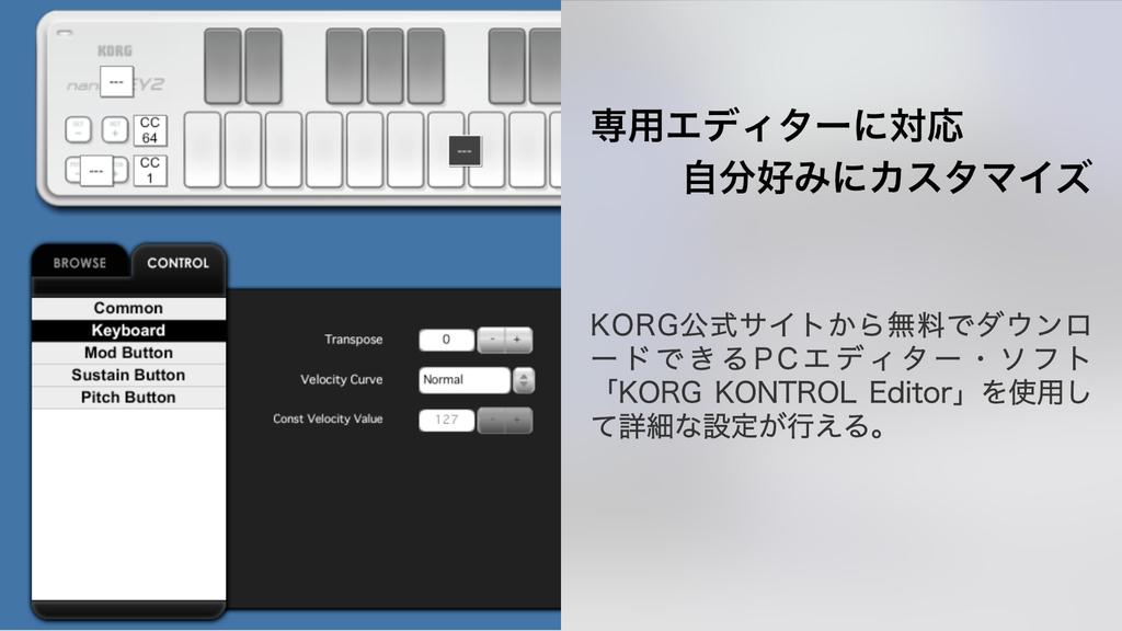 KORG MIDI клавиатура nanoKEY2 Лицензия включена Черная клавиатура DTM/25/Компактная/Контроллер/USB/Питание по шине/Программное обеспечение NANOKEY2-BK