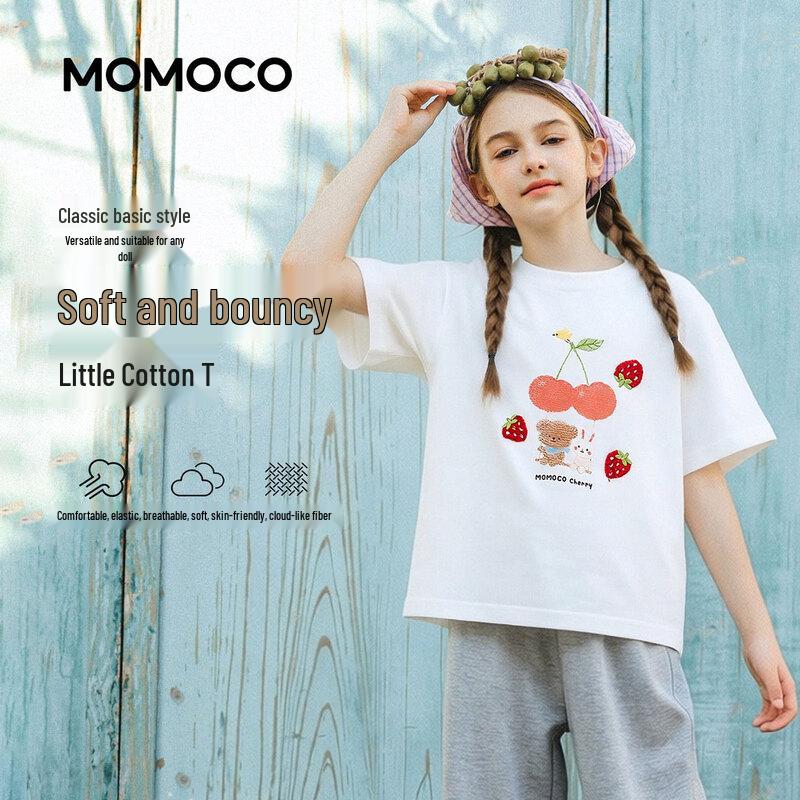 Летняя футболка с фруктами для девочек MOMOCO