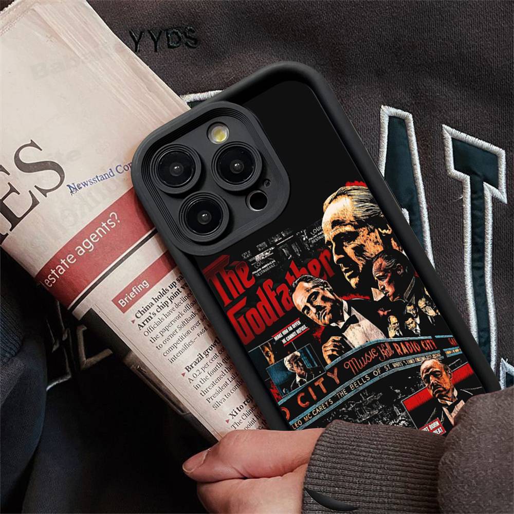 Крутой чехол для телефона из фильма «Крестный отец» для iPhone 16 15 14 Plus 13 12 11 17 Pro Max Pro Мягкая крышка