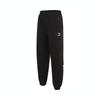 Retro Brand Logo Pattern Outdoor Casual Elastic Drawstring Cuffed Knitted Sports Pants Women Pants Black 625820-01