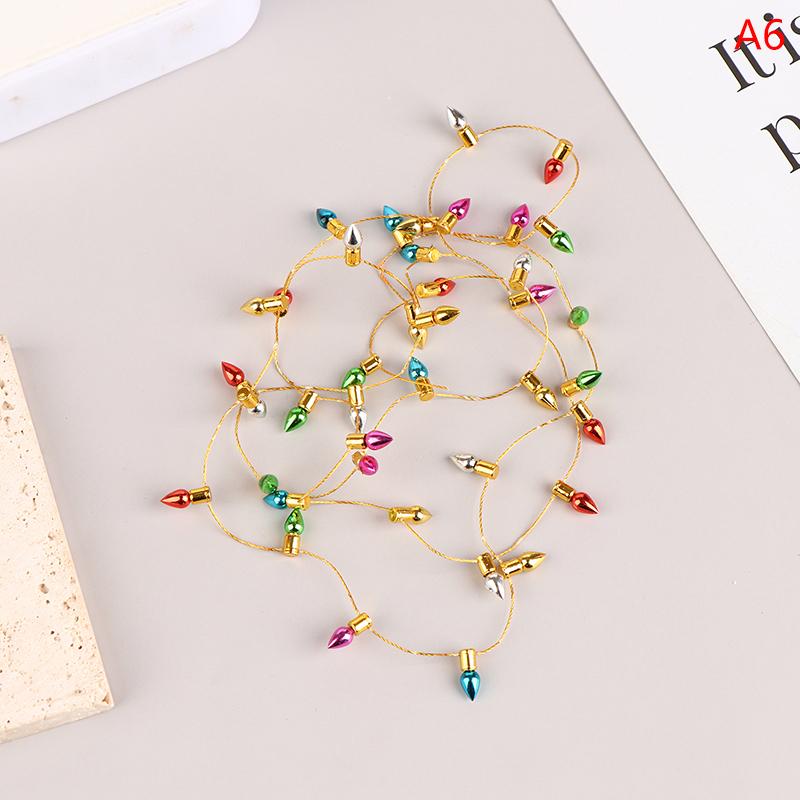 1:12 1 гирлянда искусственных огней Рождество Хорошее украшение кукольный домик Миниатюрная мини-мебель Аксессуары гирлянды