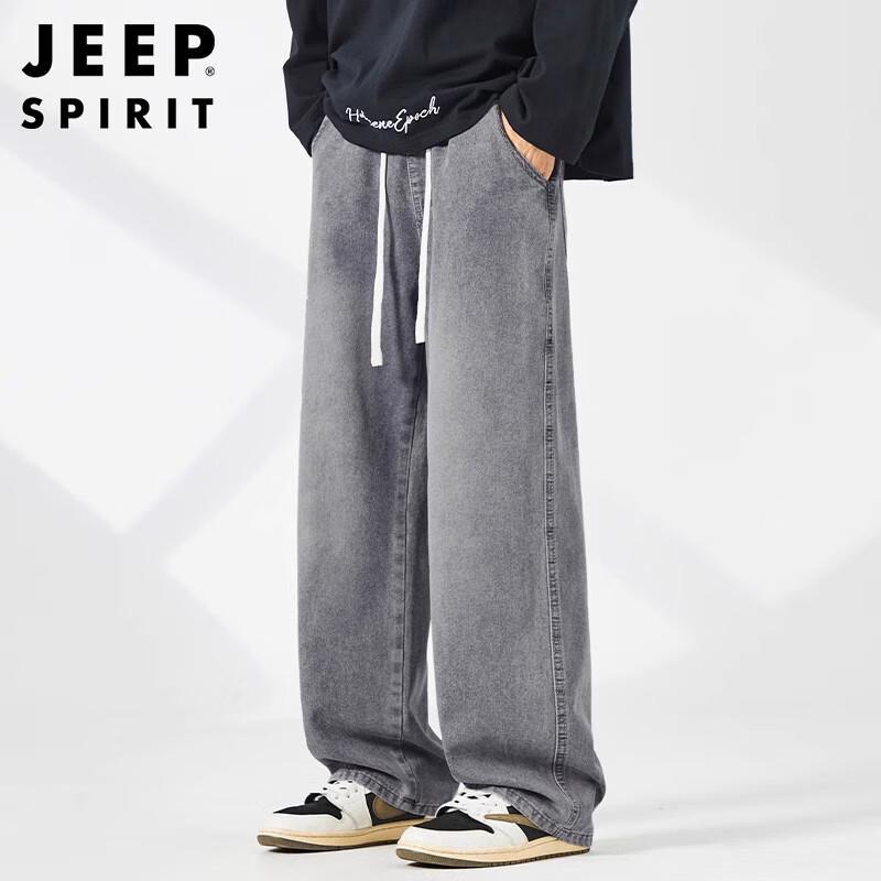 JEEP SPIRIT Мужские джинсы прямого кроя с широкими штанинами