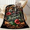 Tattoo Style 1 Blanket Soft & Cozy Suitable for Bed Livingroom Seaside All-Season Use Modern Ideal Gift For Birthday Valentine'S Day