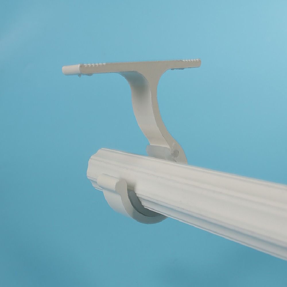 1Pc Aluminum Alloy Curtain Rod Brackets Home Ceiling Drapery Hanging Rack  For Kitchen Living Room