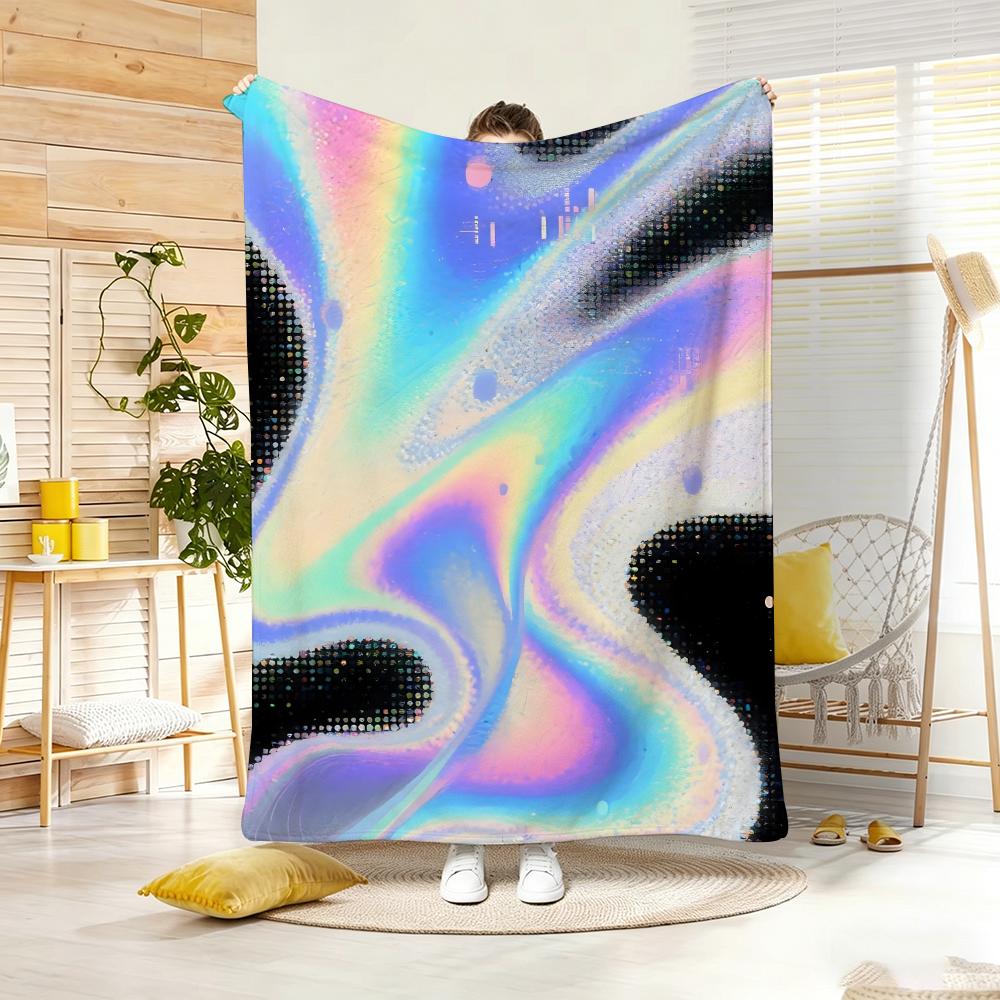 Dynamic YK Grid Throw Lightweight g Flannel Blanket Soft Skinfriendly for Summer Cooling
