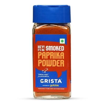 Копченый порошок паприки CRISTA из свежих и ароматных сушеных перцев чили без добавления красителей, наполнителей, добавок и консервантов с дымным вкусом
