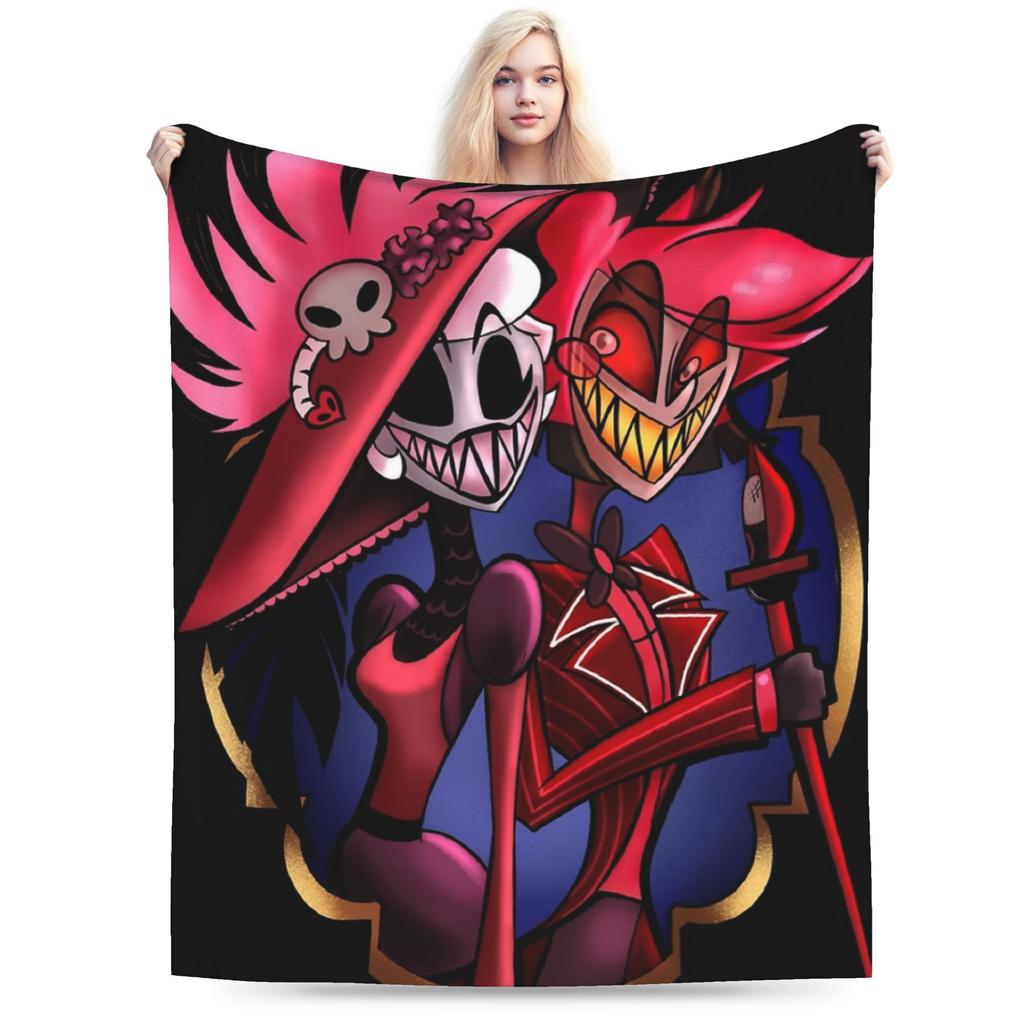 Hazbins Hotels Vox Solo Metal Blanket Super Soft Throw Blanket Winter Girls Living Room Travel Office Bedspread