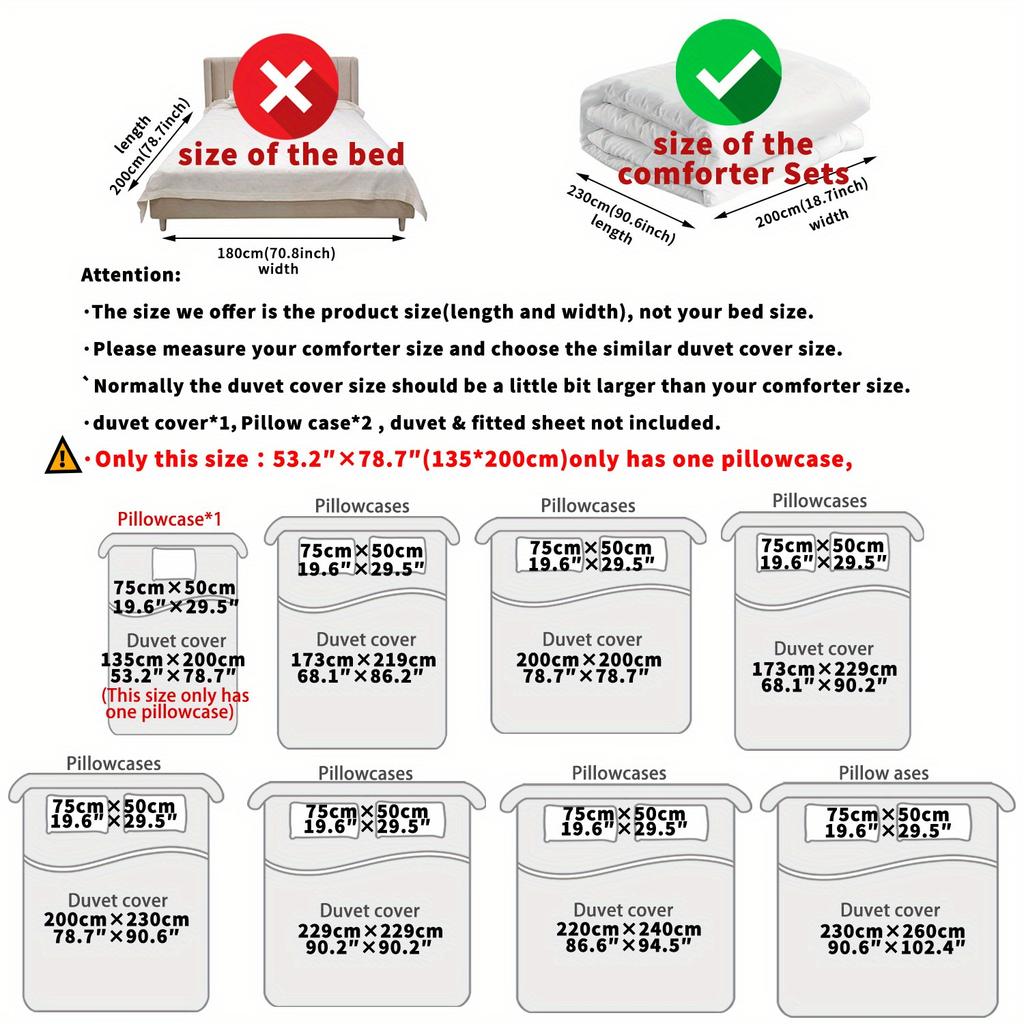 Latacaca 2/3Pcs Blue Crystal Cloud Floral Duvet Cover Set Wrinkle Fade Resistant Machine Washable Bedding with Pillowcases