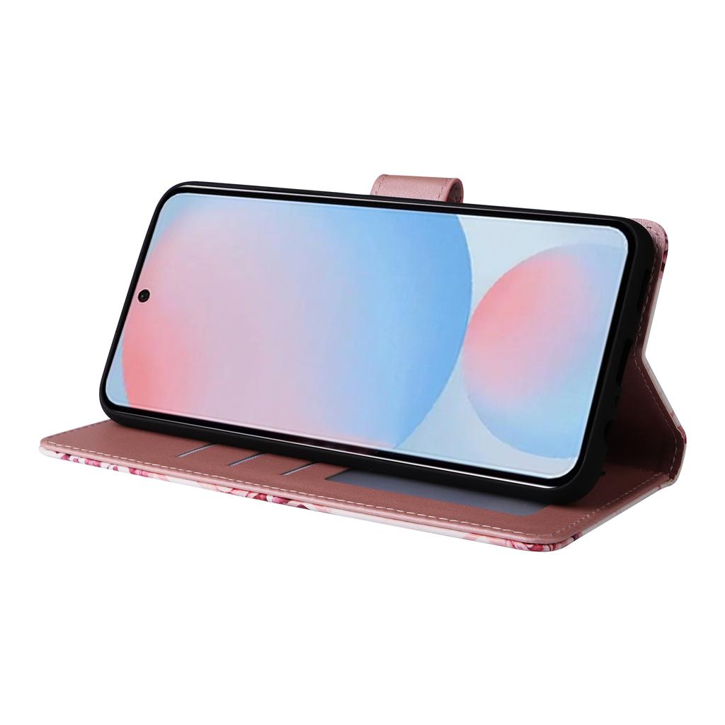 Чехол для Samsung Galaxy A56 5G из лакированной кожи с мраморным узором