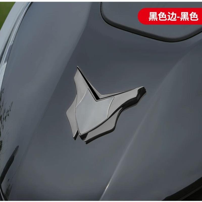Piaggio motorcycle electric car all-metal decorative sticker 3D three-dimensional modified shield logo front windshield side logo badge