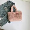 Women Plush Shoulder Bag Fluffy Handbags Large Capacity Autumn Winter Travel Shopping Totes Faux Fur Underarm Bags MIT