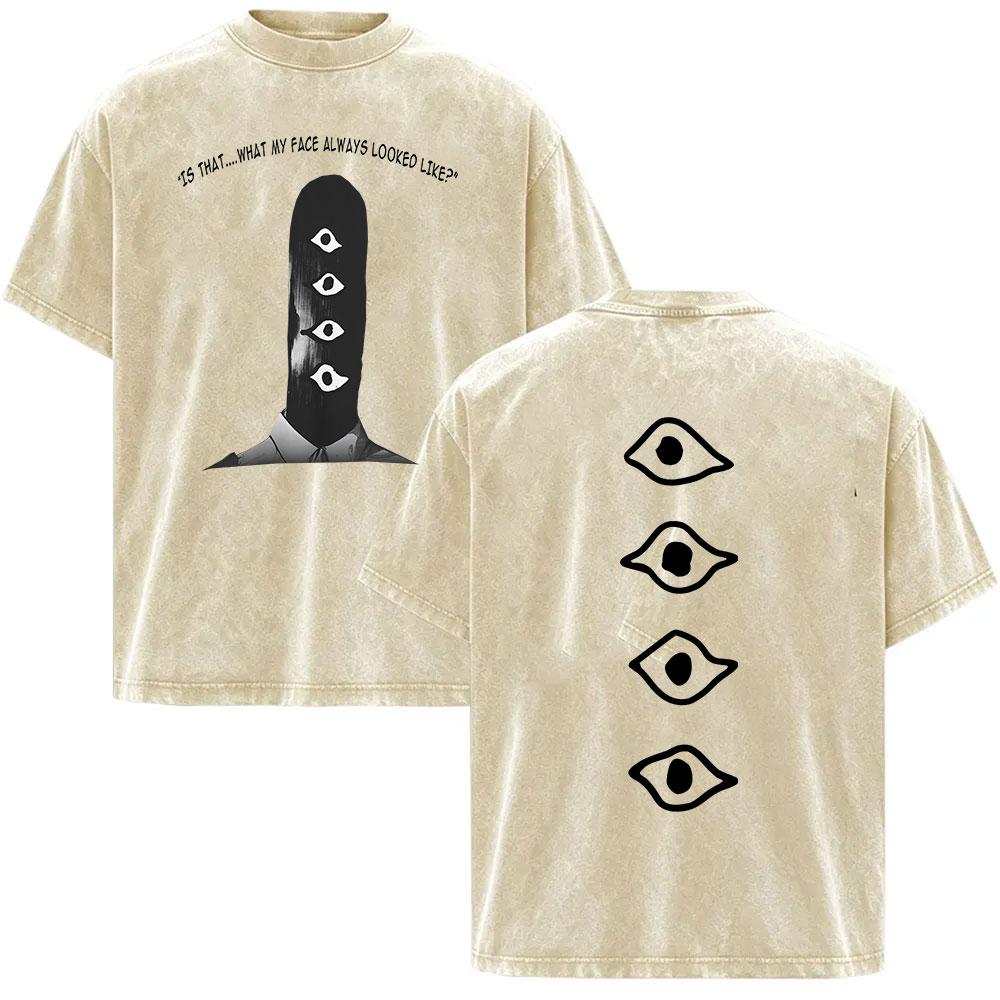 Anime Goodnight Punpun Oyasumi Vintage Washed T Shirts Harajuku Manga Aiko Tanaka Graphic Tshirt Tops Men Women Oversized Tees