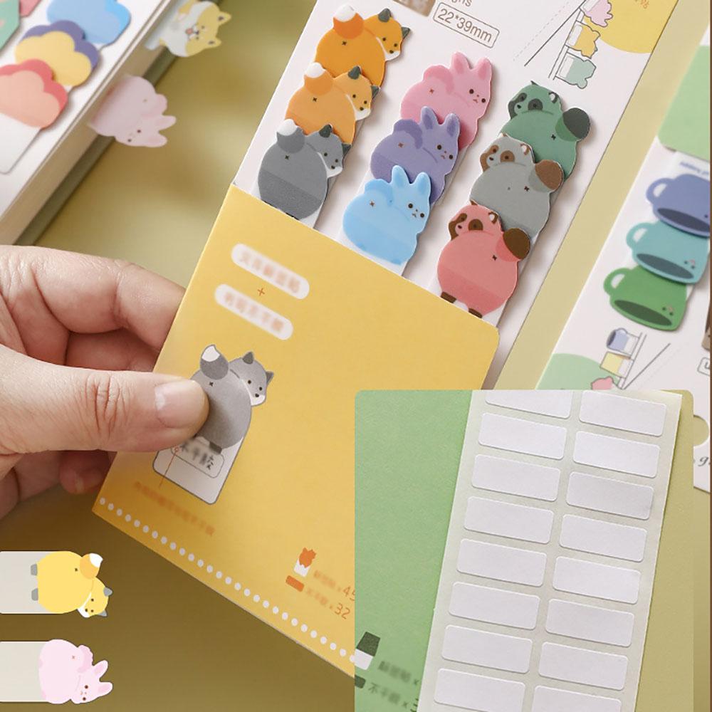 Cute cartoon animal alien index stickers, student notes, comments, categorized tags, sticky notes, stickers