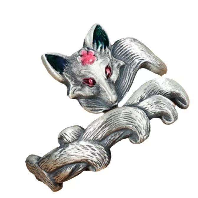 Китайское тираническое кольцо-дракон на указательный палец, мужское ретро-кольцо, кольцо-дракон для личности, трендовое кольцо