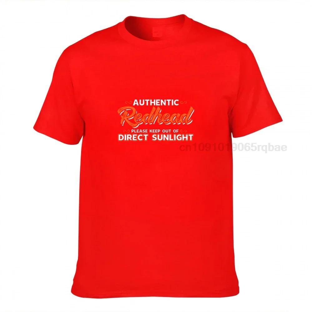 Authentic Redhead Please Keep Out Of Direct Sunlight Tshirt Cool Tops T Shirt Cotton Young Top Tshirts Cool Family