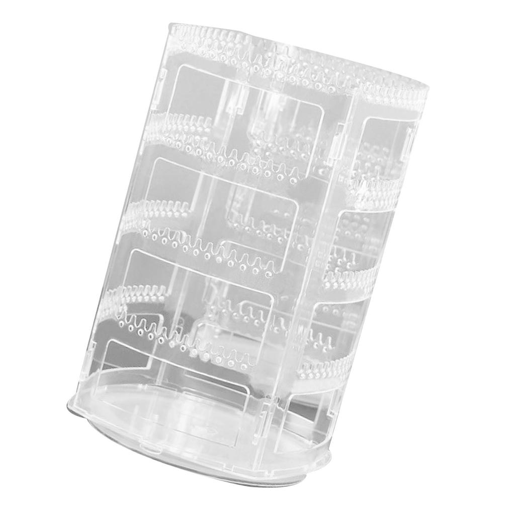 Стойка для выставки товаров ювелирных изделий Пластиковый Многофункциональный вращающийся органайзер для сережек для серег-зажимов и ожерелья