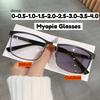 Men Business Photochromic Myopia Glasses Vintage Outdoor Color Changing Sunglasses Women Anti Blue Light Minus Diopter Glasses