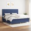 3142687 vidaXL Divan Bed with Mattress Blue 200x200 Cm Fabric