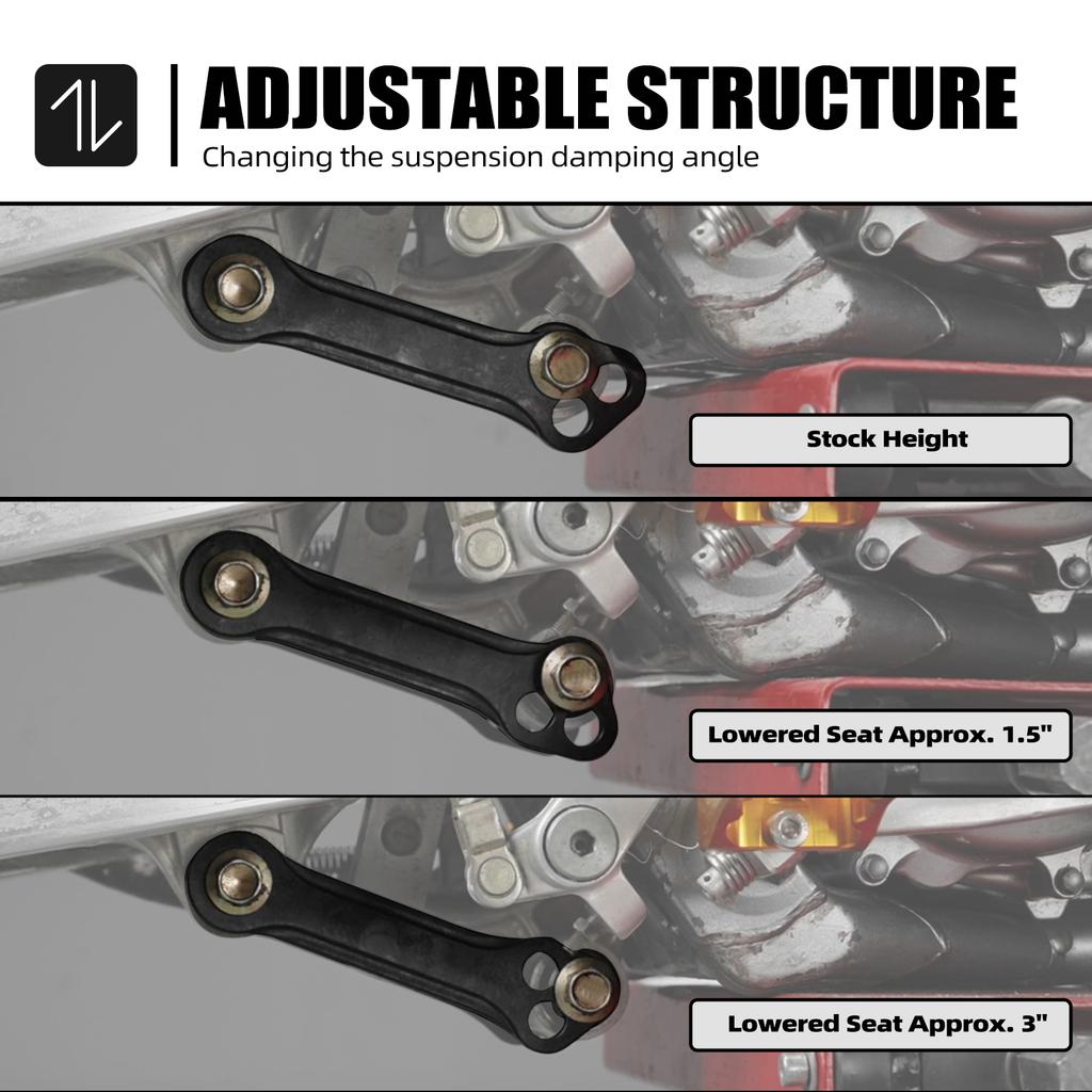 NICECNC For Suzuki DRZ400SM DRZ400S DRZ400E DRZ 400 2000-2024 2023 Adjustable Lowering Link Kit DR-Z 400SM 400S 400E DR-Z 400
