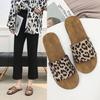 Новые женские тапочки с леопардовым принтом, женские повседневные сандалии, женские шлепанцы, летняя пляжная обувь, женские шлепанцы на плоской подошве с блестками золотого цвета