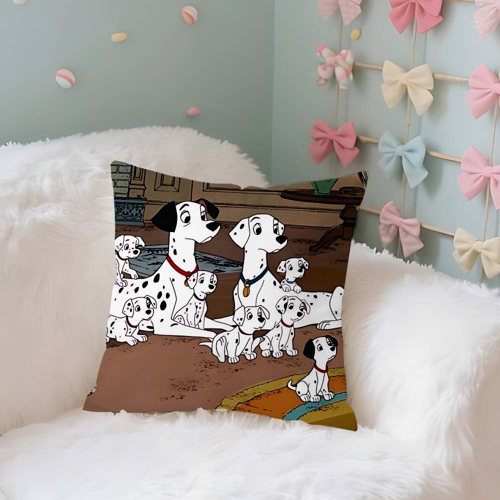 Classic Cartoon101DdalmatiansS Cute Throw Pillow Covers Pattern Cushion Cover Suitable For Sofa Bedroom Car Pillow Cover