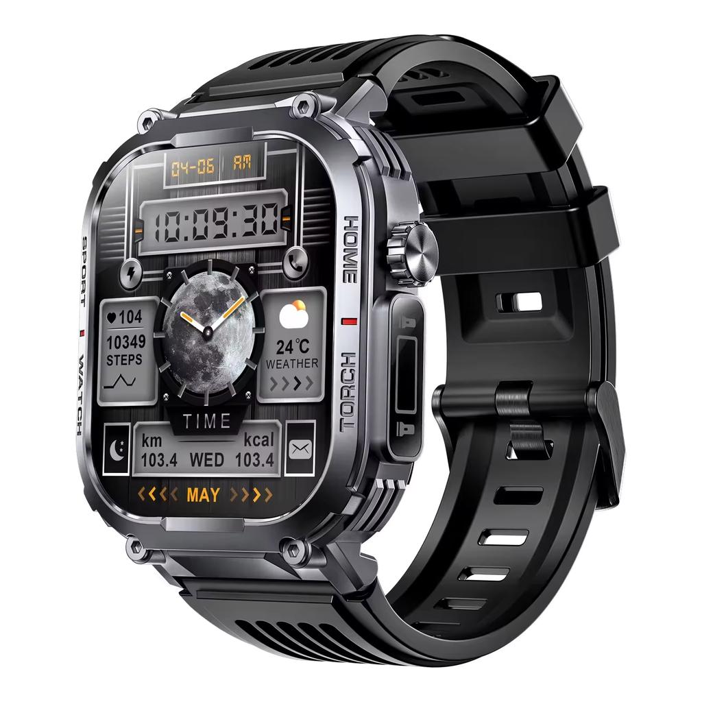 2.02Inch Smartwatch S320b With Led Lighting 30m Waterproof 400mah Compass Tft Sports Outdoor Fitness Tracker Smartwatch for Men