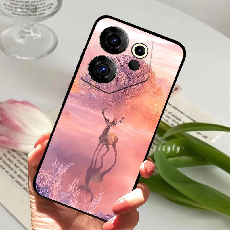 Чехол для Tecno Camon 20 Premier Крутые Животные Ударопрочный Мягкий Силикон ТПУ Чехол для Телефона Для Tecno Camon20 Premier 5G CK9n Fundas