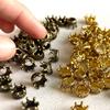 36Pcs Mini Vintage Alloy Crown Figurines - DIY Decor Ornaments | For Architectural Models, Home Decor, Handicrafts, ZSY