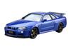 Aoshima Bunka Kyozai Модель автомобиля 8 Nissan BNR34 Skyline II Пластиковый модельный набор ООО. (АОСИМА) нет. 1/24 GT-R V-spec '02