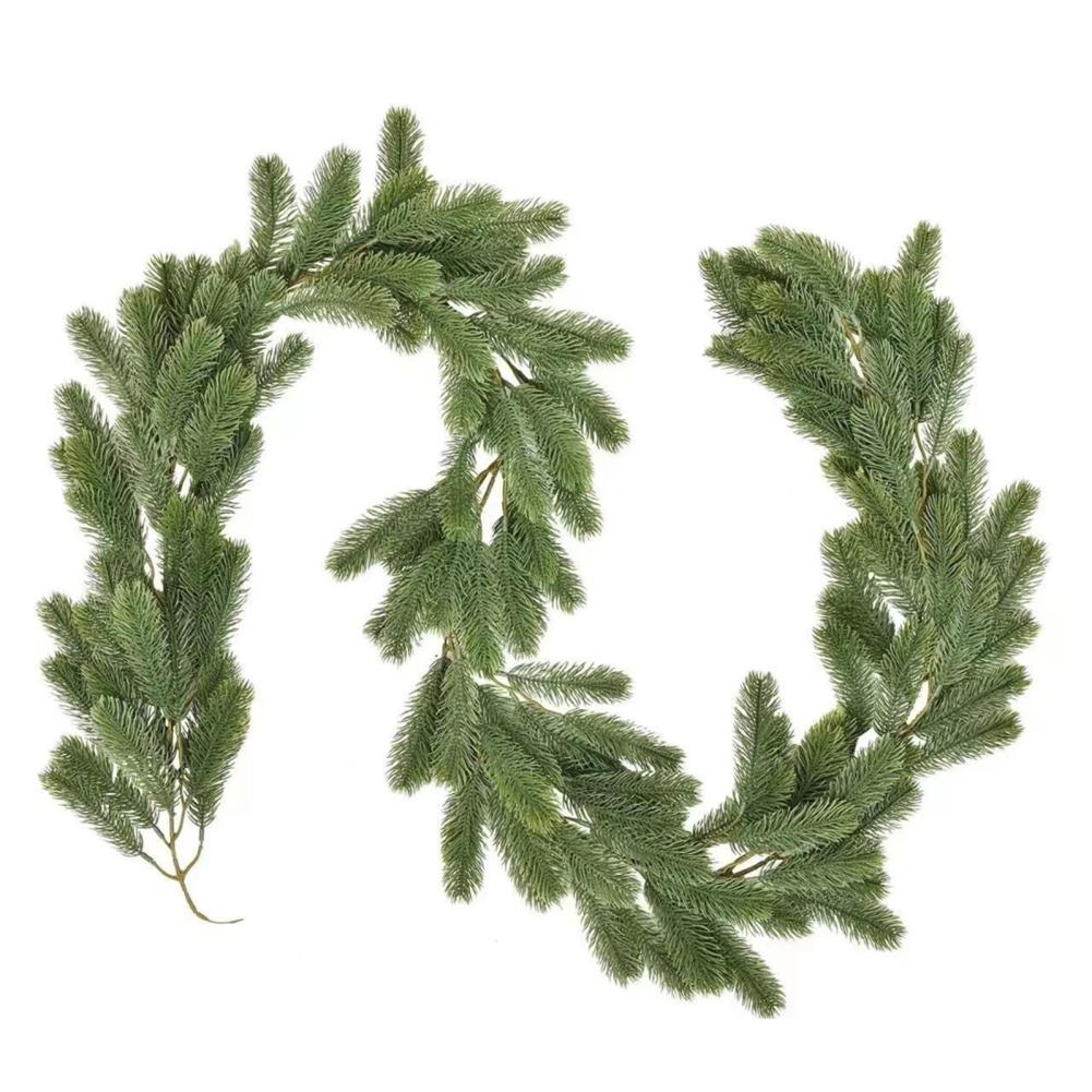 200cm Christmas Garlands Artificial Faux Greenery Garland Wall Hanging Simulated Vines For Wedding Backdrop Arch Wall Decor