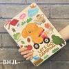Cartoon Cute Small Animal Action Pattern iPad Tri-fold Model Flip Case for iPad Pro2024 11 13 Pro12.9 2022 2018 Pro11 Air5/4 with Pencil Holder