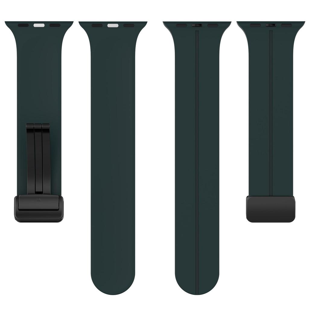 Силиконовый магнитный ремешок для Apple Watch SE - Однотонный ремешок с откидной застежкой