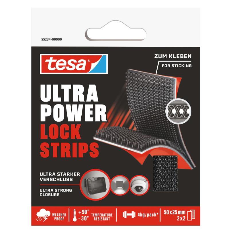 Tesa Self-Adhesive Hooks Hangers For Picture Photo 2 Pcs X5 + Washix5 Tape