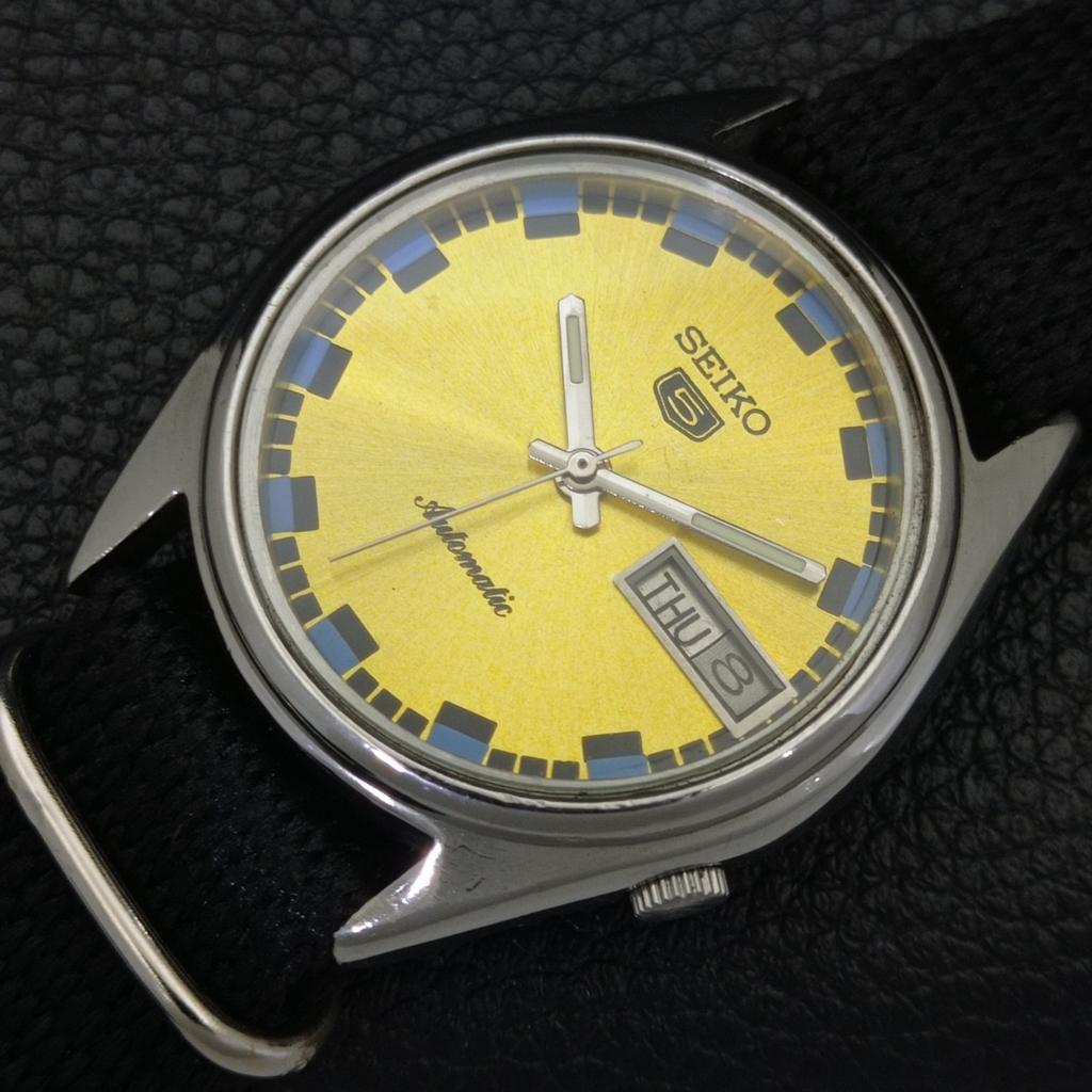 АВТОМАТИЧЕСКИЕ ВИНТАЖНЫЕ ЧАСЫ SEIKO 5 ЯПОНИЯ 7009A МУЖСКИЕ С ЗОЛОТИСТЫМ ЦИФЕРБЛАТОМ a701298-5 R206a-a701298