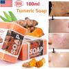 3PCS Tumeric Soap Skin Whitening Dark Spots Lightening Acne Brightening Turmeric