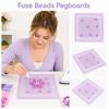 52/78/104Pins Fuse Beads Pegboards Matte Color Melting Beads Boards  Craft Supplies