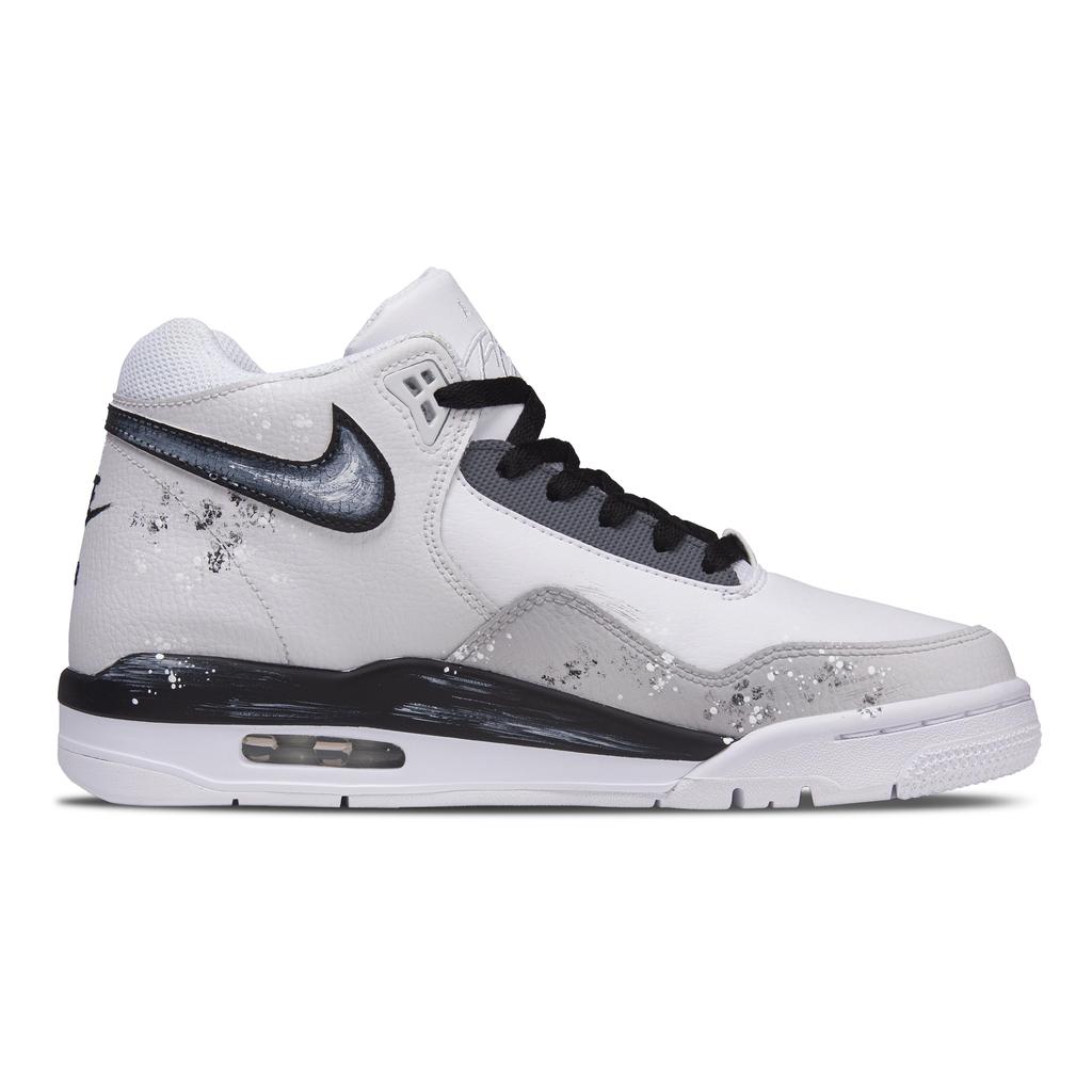 Nike Flight Legacy Шиповник Устойчивый к истиранию Устойчивый к истиранию Средневысокие Винтажные Баскетбольные Кроссовки Мужские BQ4212-101(Team1744-)
