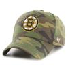 Casquette Ajustable - 47 Brand - GROVE Boston Bruins - Camo Bois - 100% Coton - Sportswear