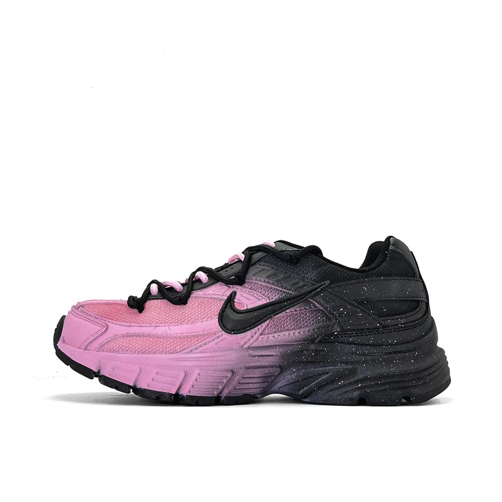 Nike Initiator Abrasion Resistant Breathable Low top City Commuting Running Shoes Women's Black Pink FQ6873-101(Team1615-)