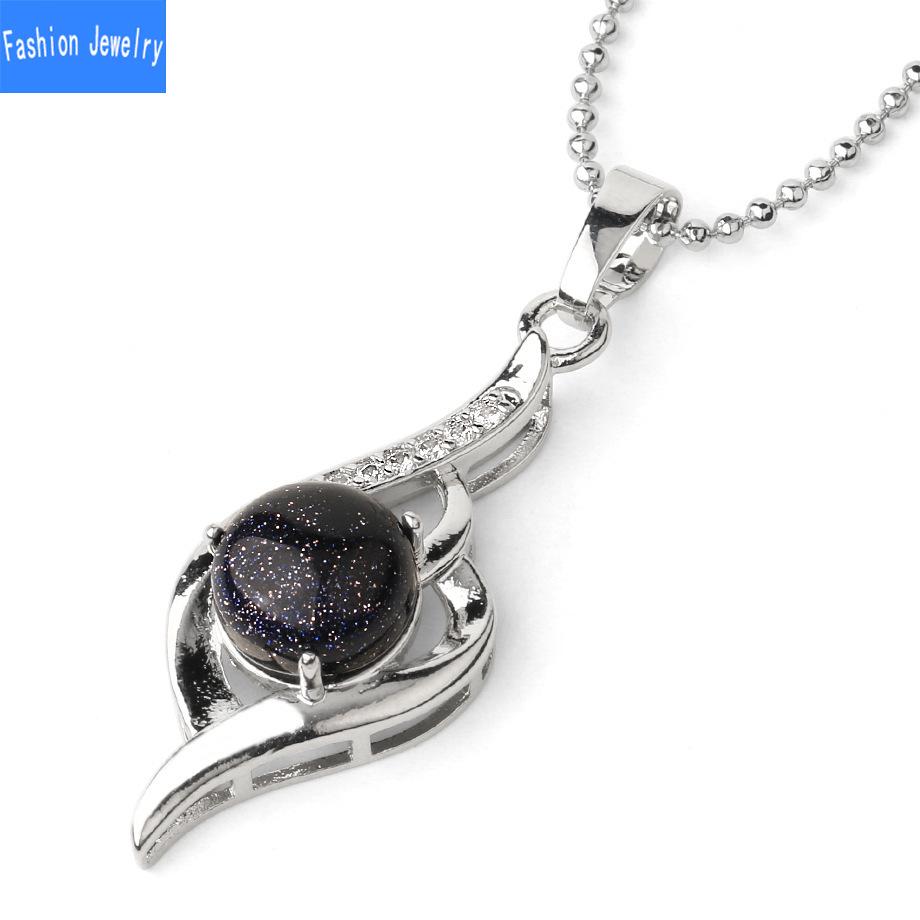 Ожерелье с подвеской в ​​виде ключицы из натурального хрусталя и циркона