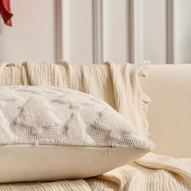 Рождественская наволочка для подушки Рождественский плюшевый праздничный домашний декор Подушка для дивана Наволочка