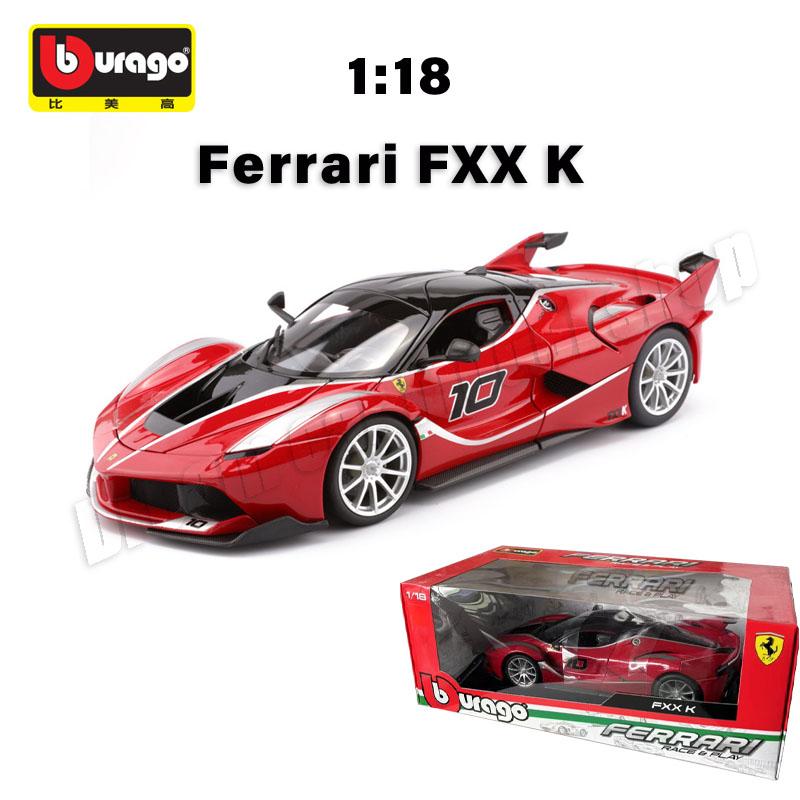1:18 коллекционных моделей автомобилей серии Bburago Ferrari из легкого сплава, новый стиль Ferrari SF90 XX Stradale, литые под давлением миниатюрные модели машинок, игрушки