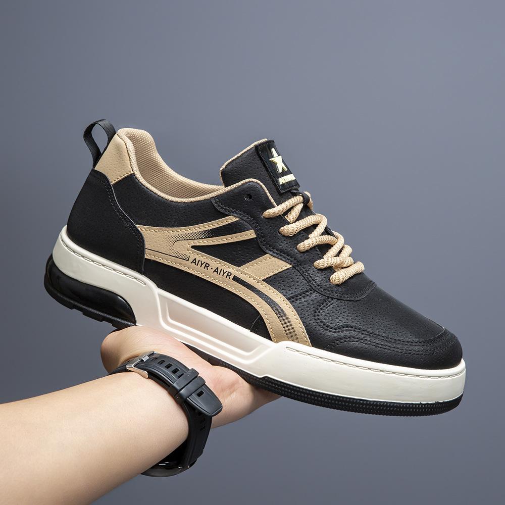 2026 new thick-soled heightening men's shoes fashionable versatile casual board shoes light and breathable men's sports shoes